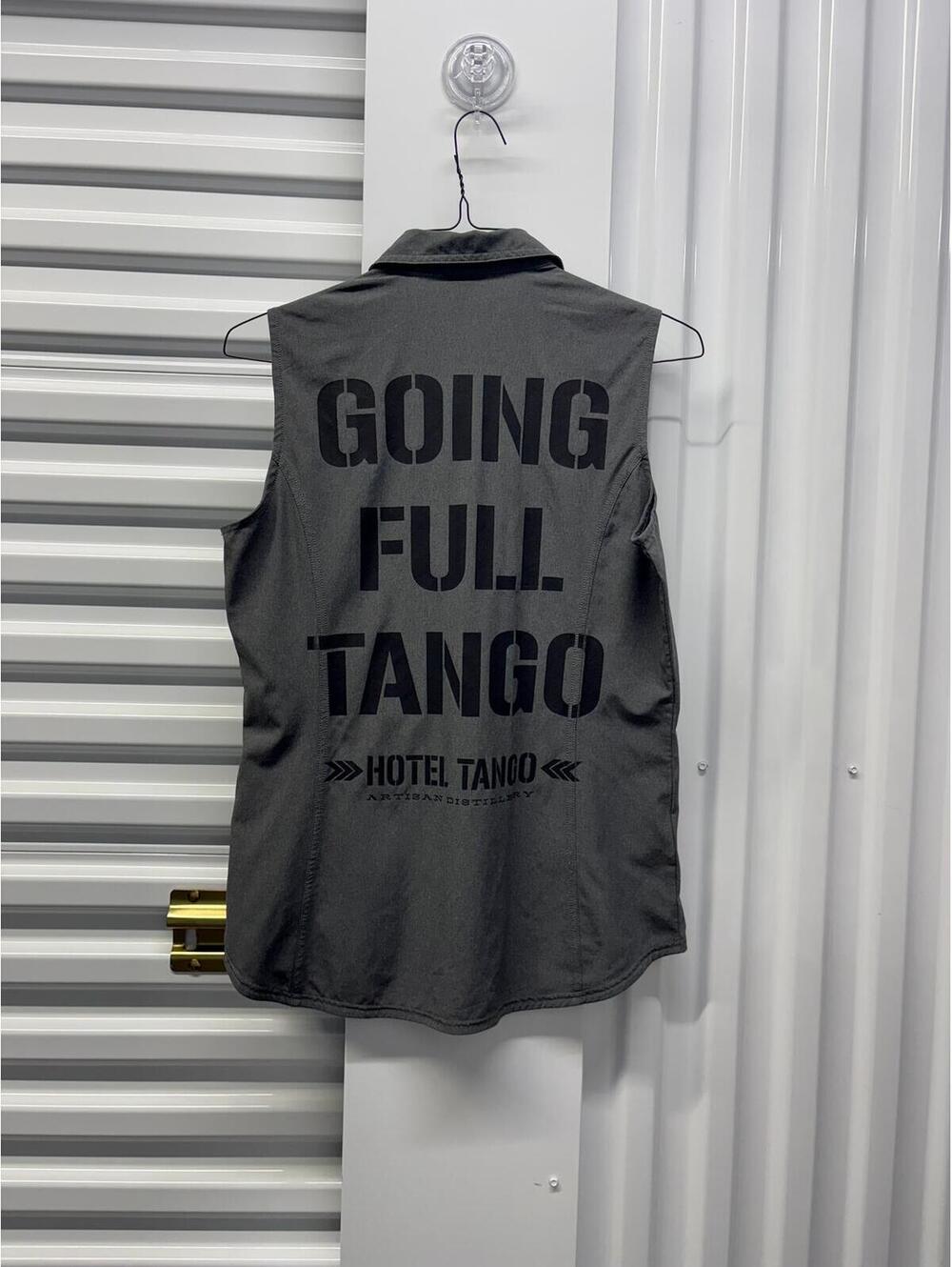 Hotel Tango Distillery Custom Screen Print Eddie Bauer Women’s Medium Vest